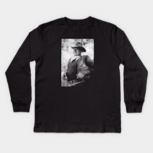 John actor Wayne vintage Kids Long Sleeve T-Shirt